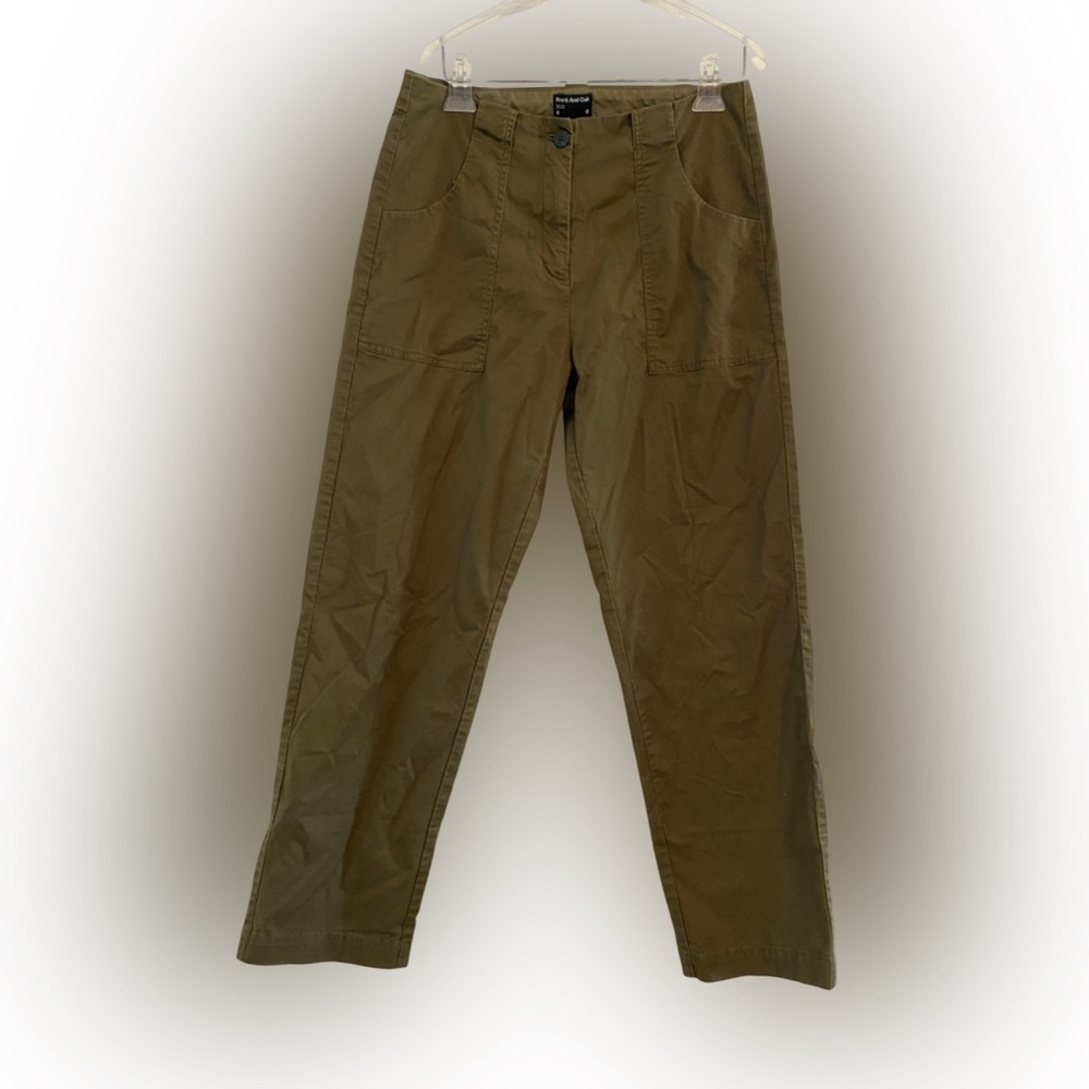 Frank and Oak Women’s Annie Relaxed Pants Olive Green Size 8